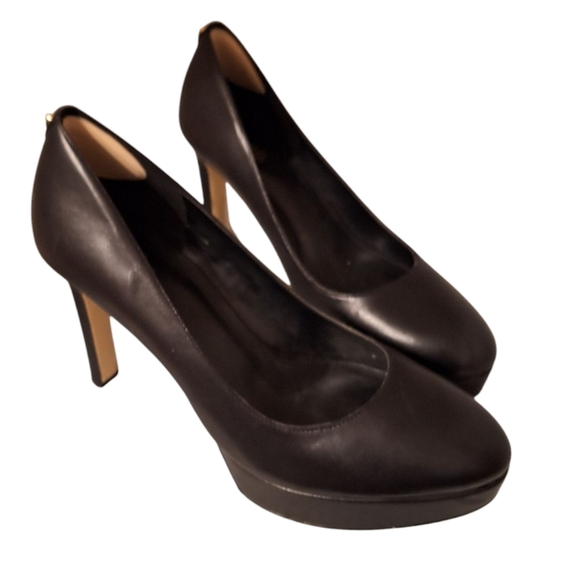 Michael Michael Kors Black Leather Stiletto Style Pumps 8M Witchy - Picture 6 of 7